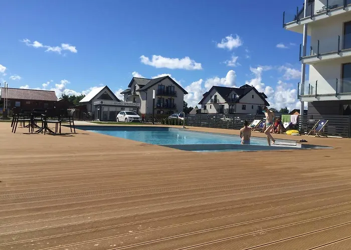 Lägenhet Baltic Z Basenem Zewnetrznym Ul Marynarska 4, Sarbinowo